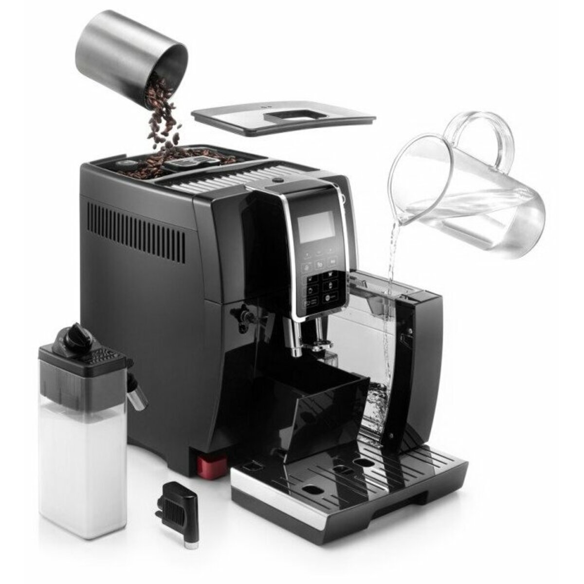 Кофемашина DeLonghi Dinamica ECAM 350.55.SB (Цвет: Silver)