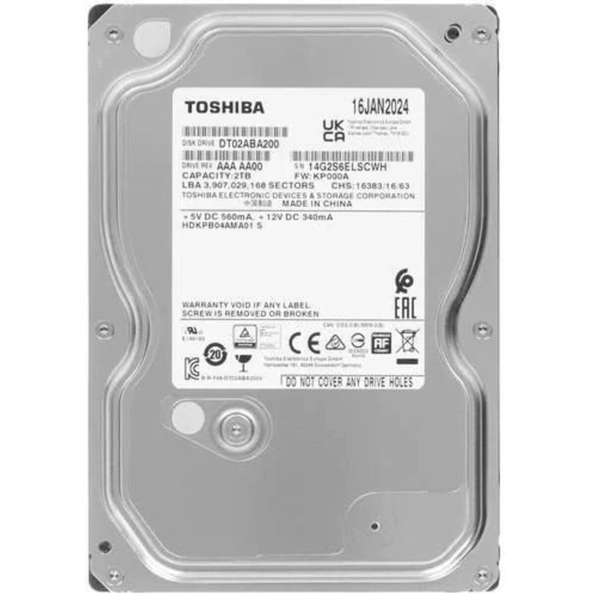 Жесткий диск Toshiba SATA-III 2TB DT02ABA200