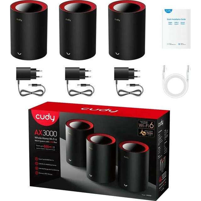 Бесшовный Mesh роутер Cudy M3000(3-Pack) 