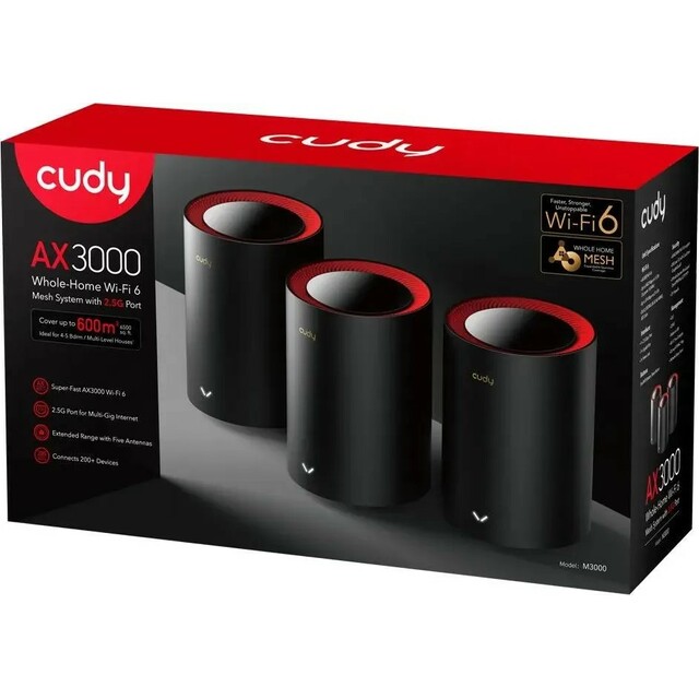 Бесшовный Mesh роутер Cudy M3000(3-Pack) 