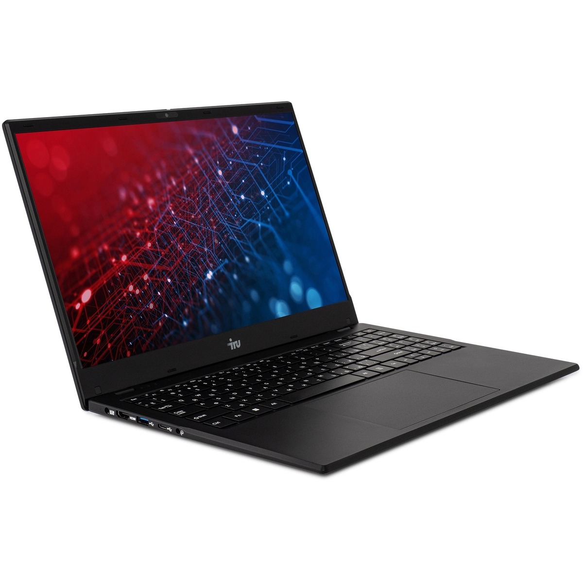 Ноутбук IRU Planio 15ING (N100 8Gb SSD512Gb Intel Iris Xe graphics 15.6 IPS FHD (1920x1080) Free DOS black 6000mAh)