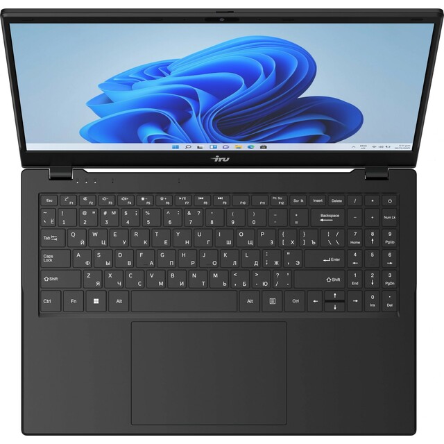 Ноутбук IRU Planio 15ING (Intel N100 0.8Ghz/8Gb LPDDR5/SSD 256Gb/Intel Iris Xe graphics/15.6 /IPS/FHD (1920x1080)/Free DOS/black/WiFi/BT/Cam)