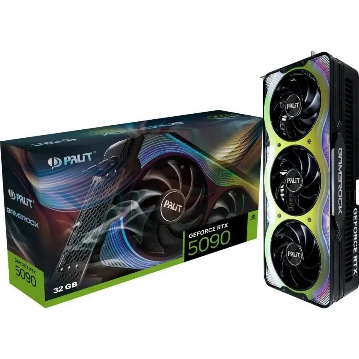 Видеокарта Palit GeForce RTX 5090 GameRock 32Gb (NE75090019R5-GB2020G)