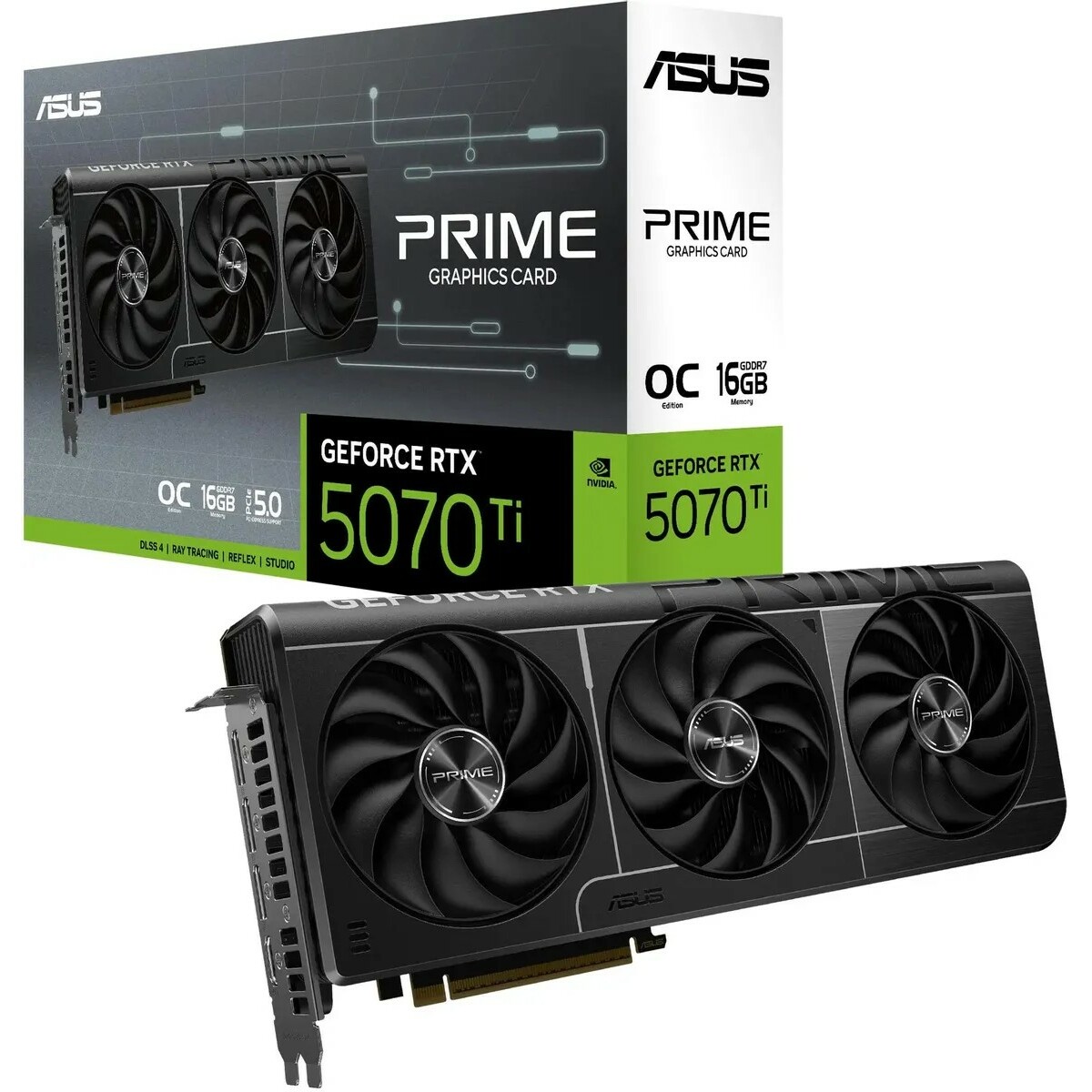Видеокарта ASUS GeForce RTX 5070 Ti Prime OC 16Gb (PRIME-RTX5070TI-O16G)