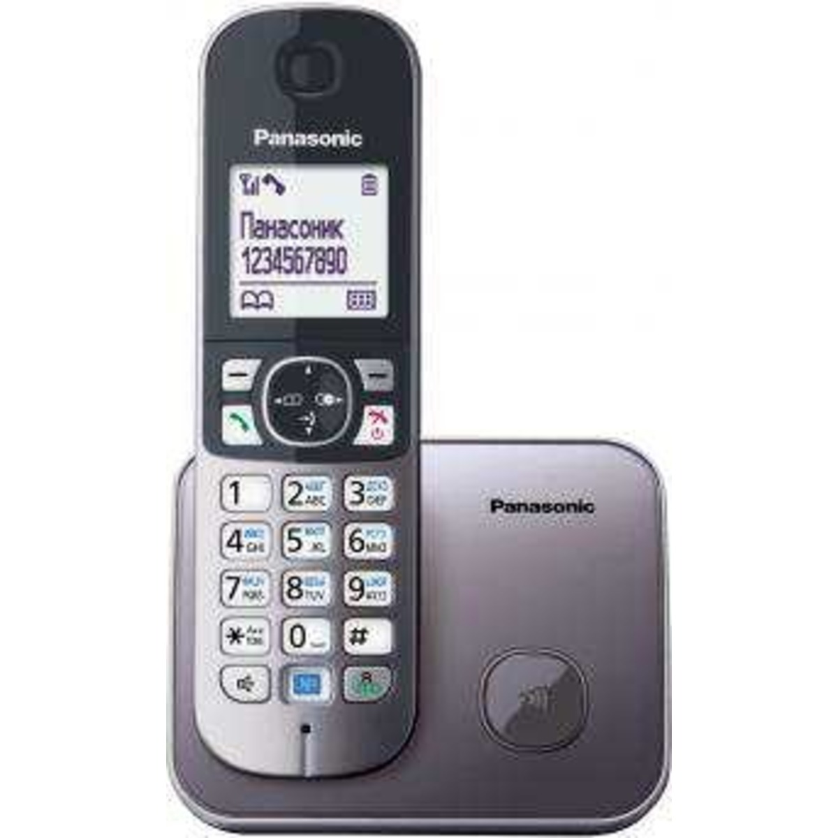 Р / Телефон Dect Panasonic KX-TG6811RUM (Цвет: Gray Metallic)