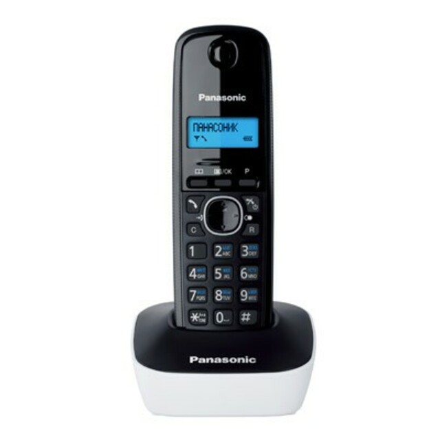 Р/Телефон Dect Panasonic KX-TG1611RUW (Цвет: White/Black)