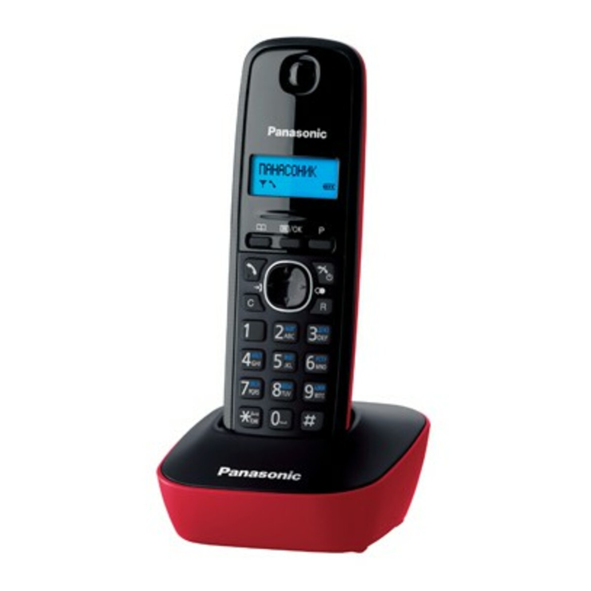 Р / Телефон Dect Panasonic KX-TG1611RUR (Цвет: Red / Black)
