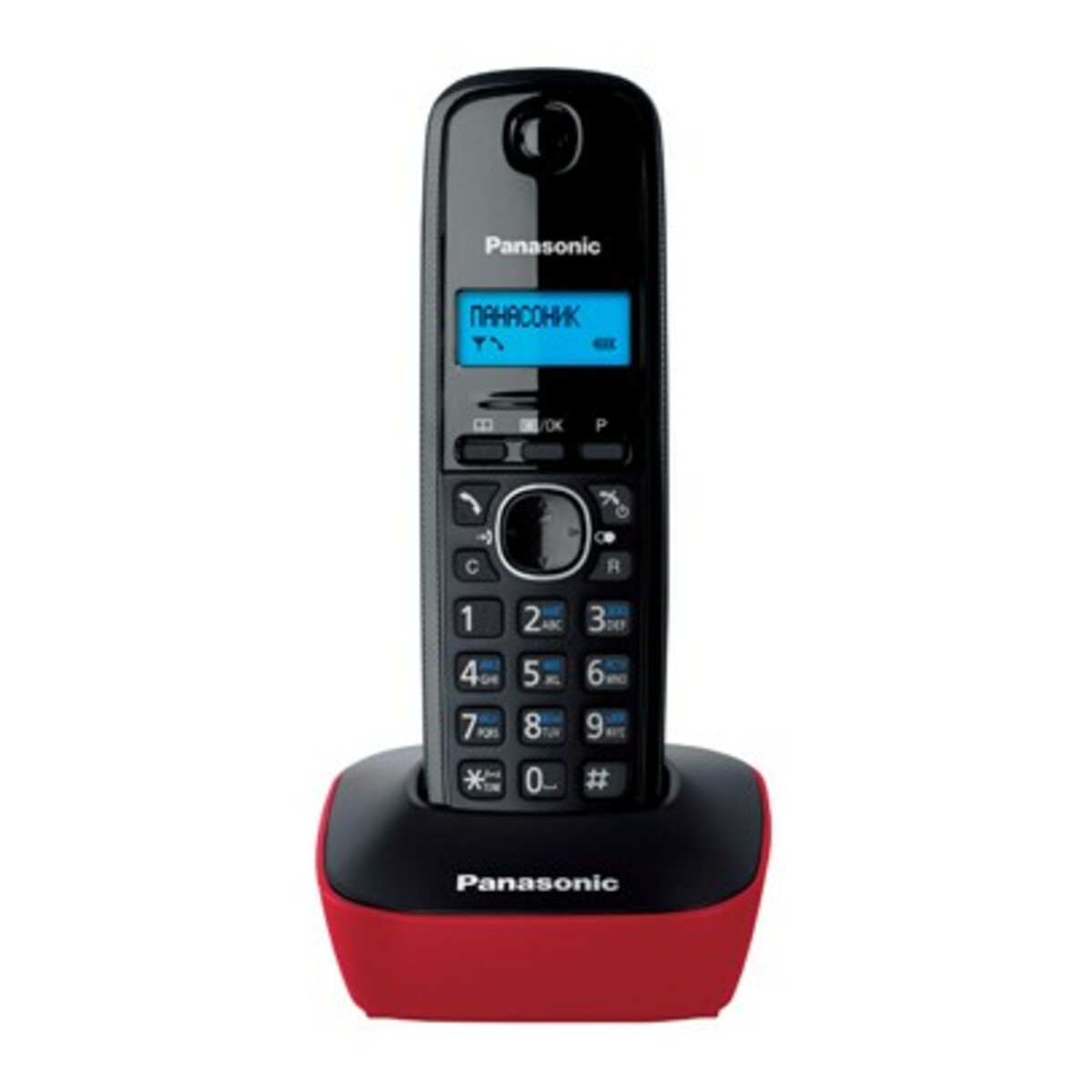 Р / Телефон Dect Panasonic KX-TG1611RUR (Цвет: Red / Black)
