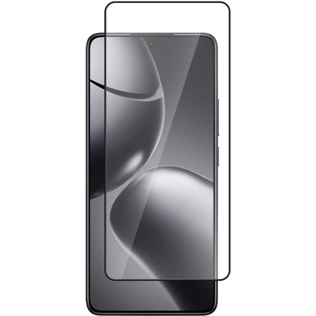 Защитное стекло Borasco Full Glue для смартфона  Xiaomi 14T /  14T Pro /  Poco X7 Pro 5G, черный