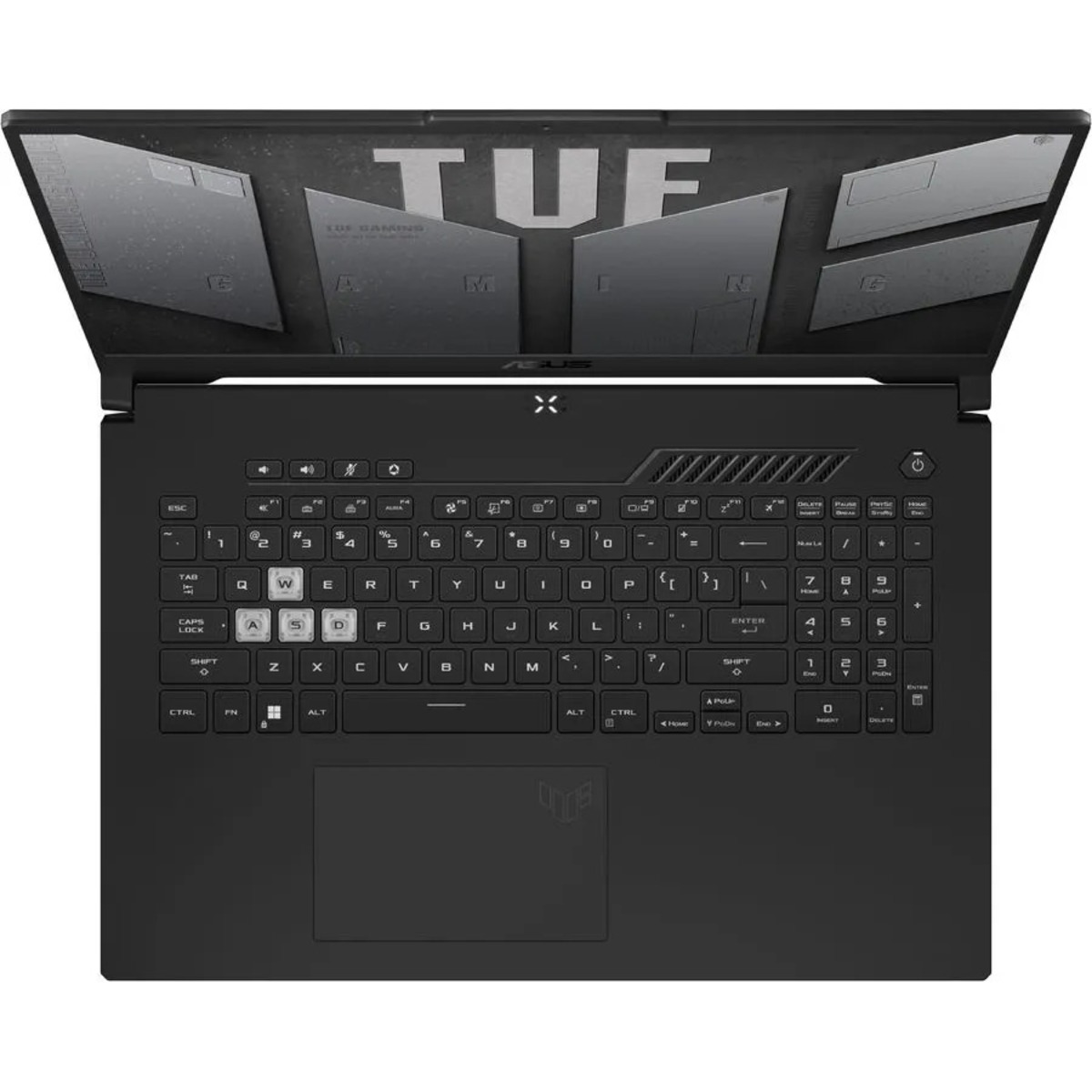 Ноутбук Asus TUF Gaming F17 FX707ZM-HX046 Core i7 12700H 16Gb SSD1Tb NVIDIA GeForce RTX 3060 6Gb 17.3 IPS FHD (1920x1080) noOS grey WiFi BT Cam
