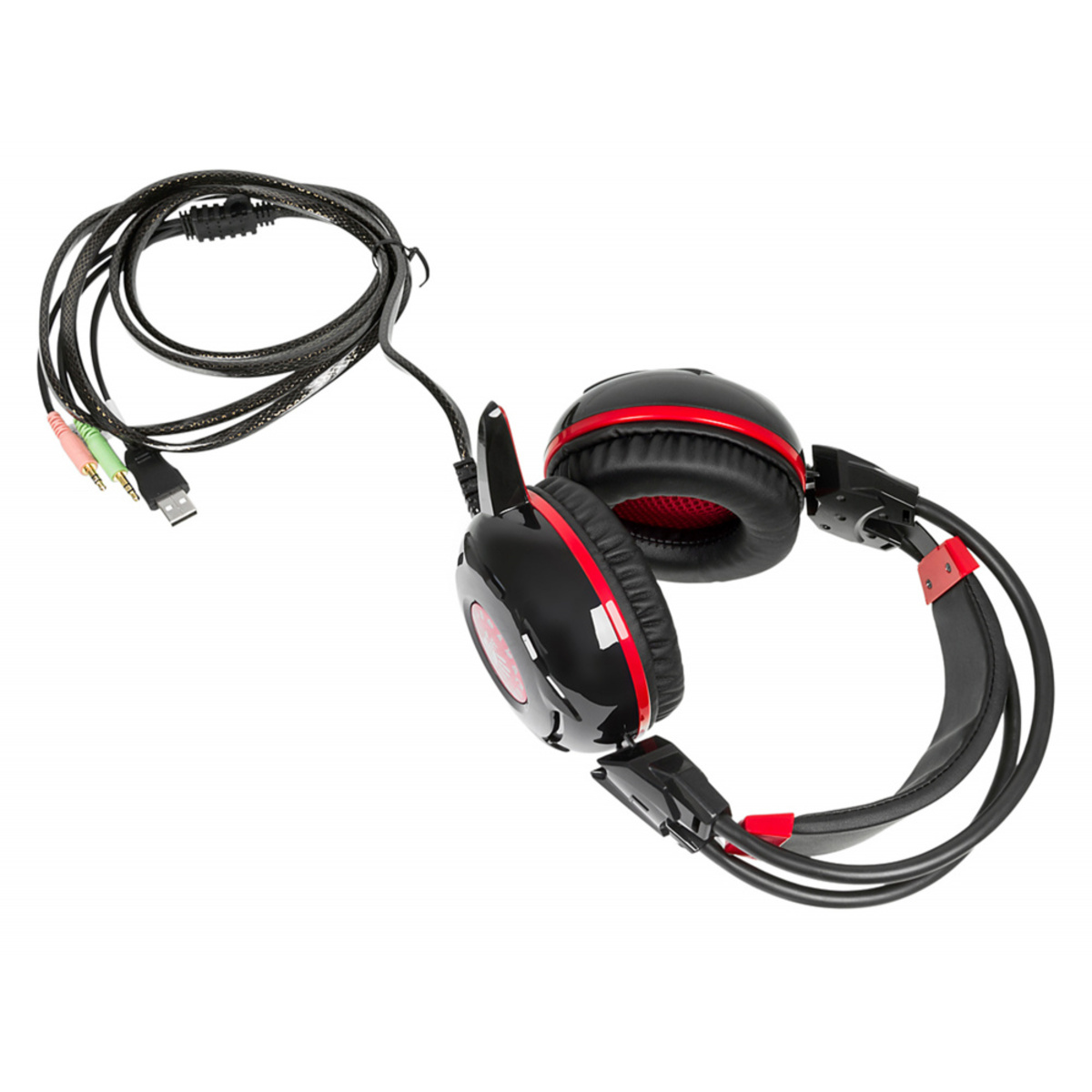 Компьютерная гарнитура A4Tech X7-G300 черный USB for gamer
