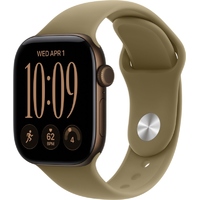 Умные часы Apple Watch Series 12 46mm Aluminium Case with Sport Band S/M (Цвет: Dark Bronze/Olive)