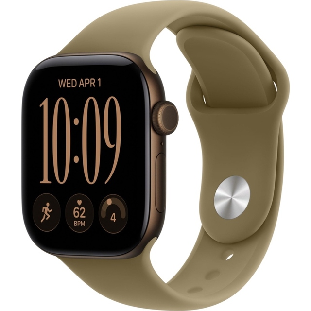 Умные часы Apple Watch Series 12 46mm Aluminium Case with Sport Band S / M (Цвет: Dark Bronze / Olive)
