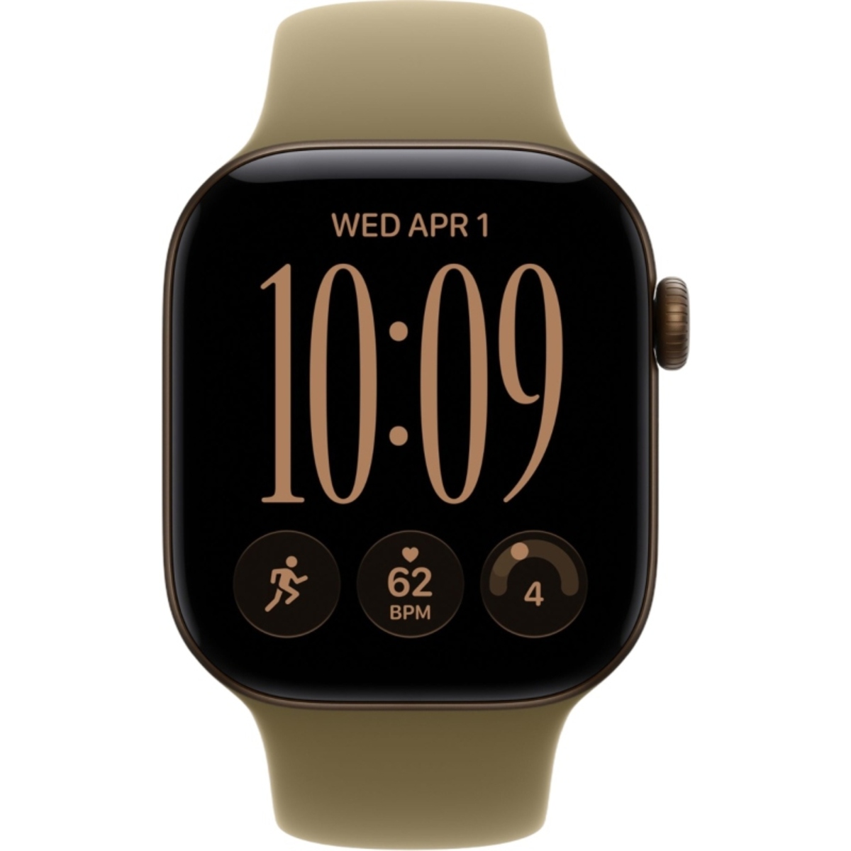 Умные часы Apple Watch Series 12 46mm Aluminium Case with Sport Band S / M (Цвет: Dark Bronze / Olive)