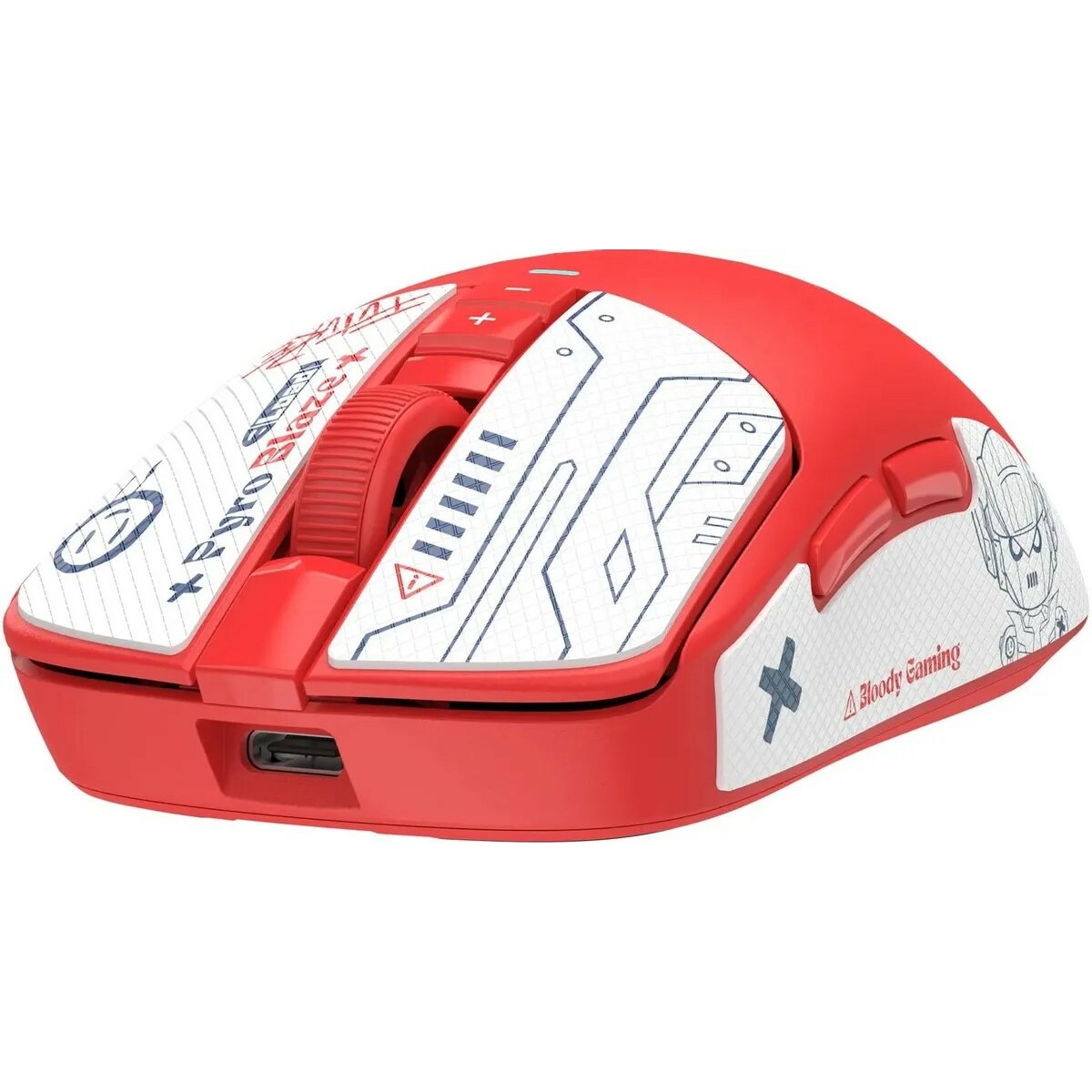 Мышь A4Tech Bloody R72 Ultra Duo (Цвет: Red/White)