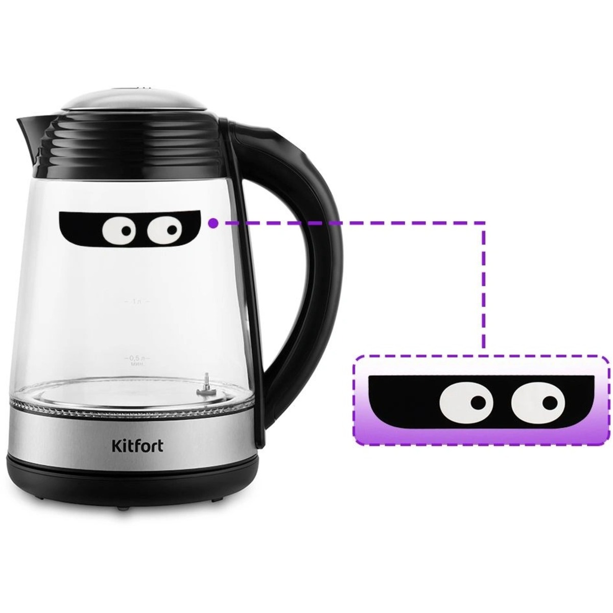 Чайник Kitfort КТ-6126, черный