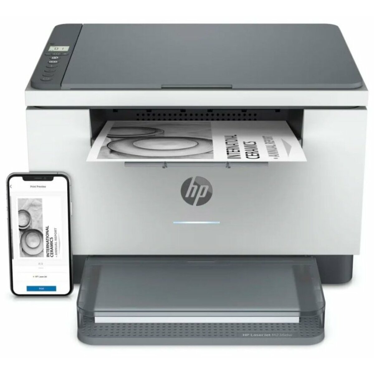 МФУ лазерный HP LaserJet M236dw (Цвет: White/Gray)