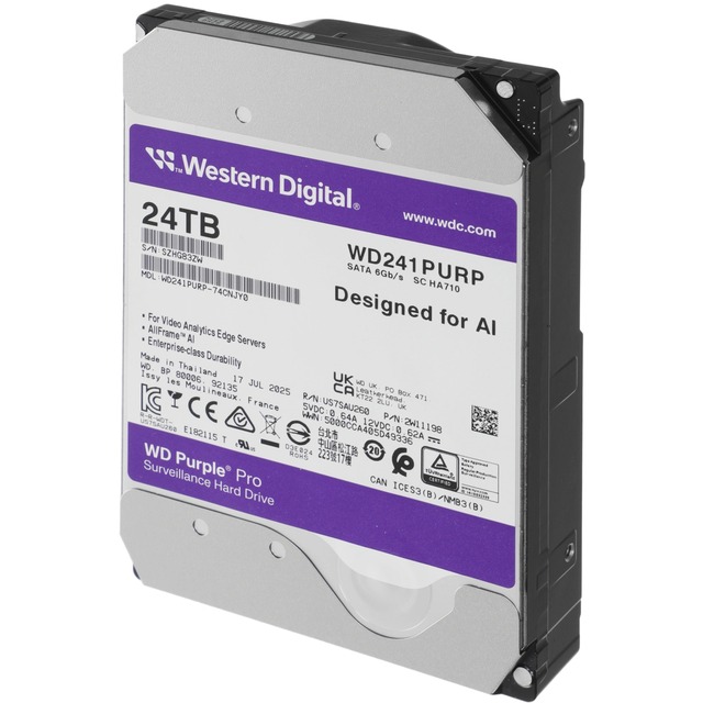 Жесткий диск WD SATA-III 24TB WD241PURP Жесткий диск WD SATA-III 24TB WD241PURP