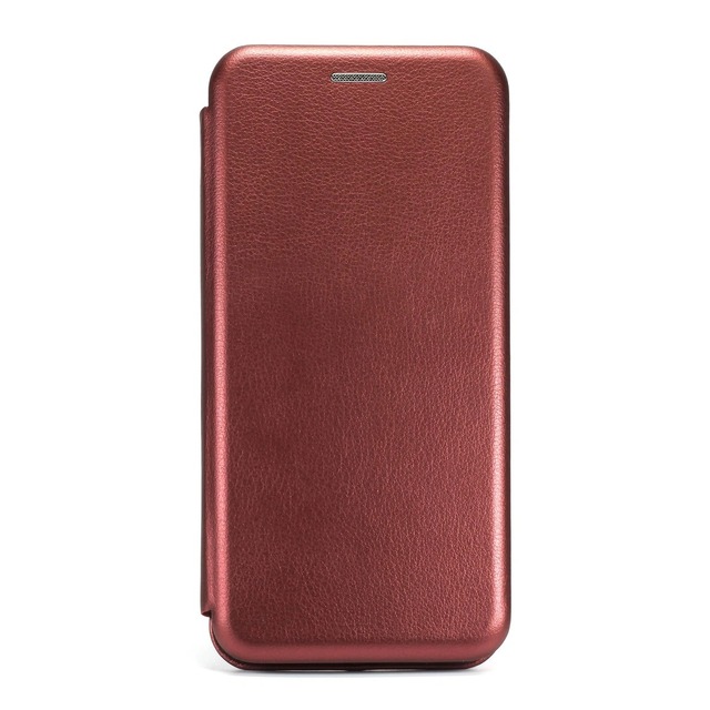 Чехол-книжка для смартфона Samsung Galaxy A01 (Цвет: Wine Red)