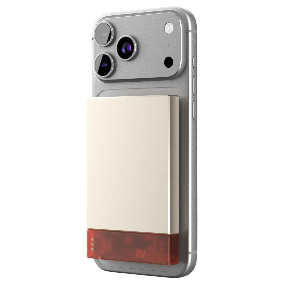 Аккумулятор внешний VLP NEO MagSafe, Qi2, 5000 mAh, 3A, USB-C, Amber, серый