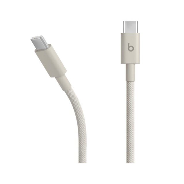 Кабель Beats USB-C to USB-C Woven Cable (1.5 m), бежевый Кабель Beats USB-C to USB-C Woven Cable (1.5 m), бежевый