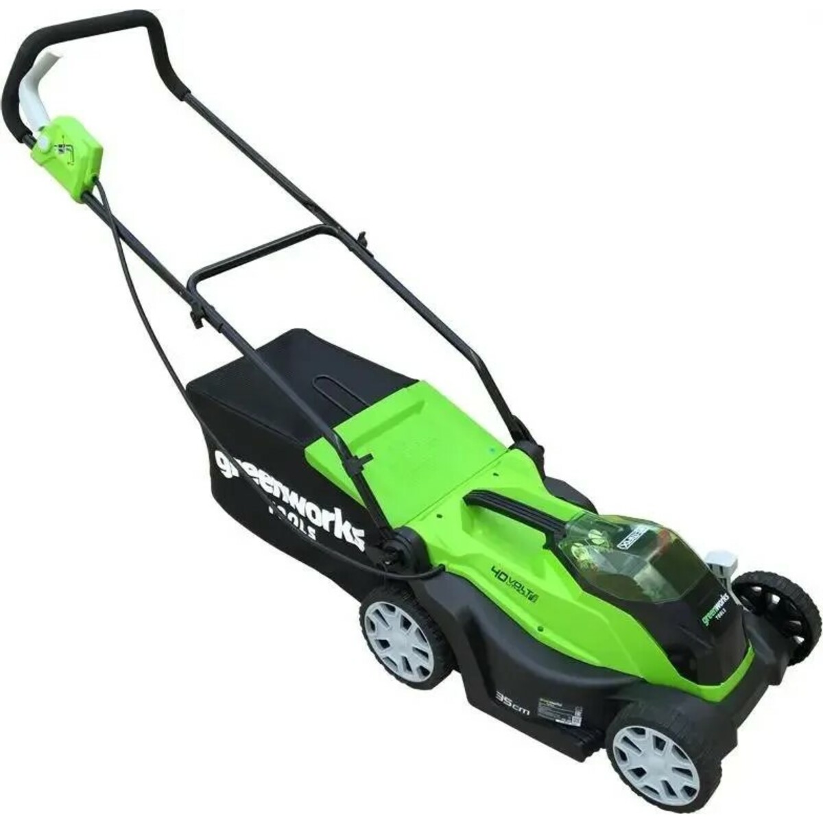 Газонокосилка роторная Greenworks G40LM35K2 (Цвет: Green)
