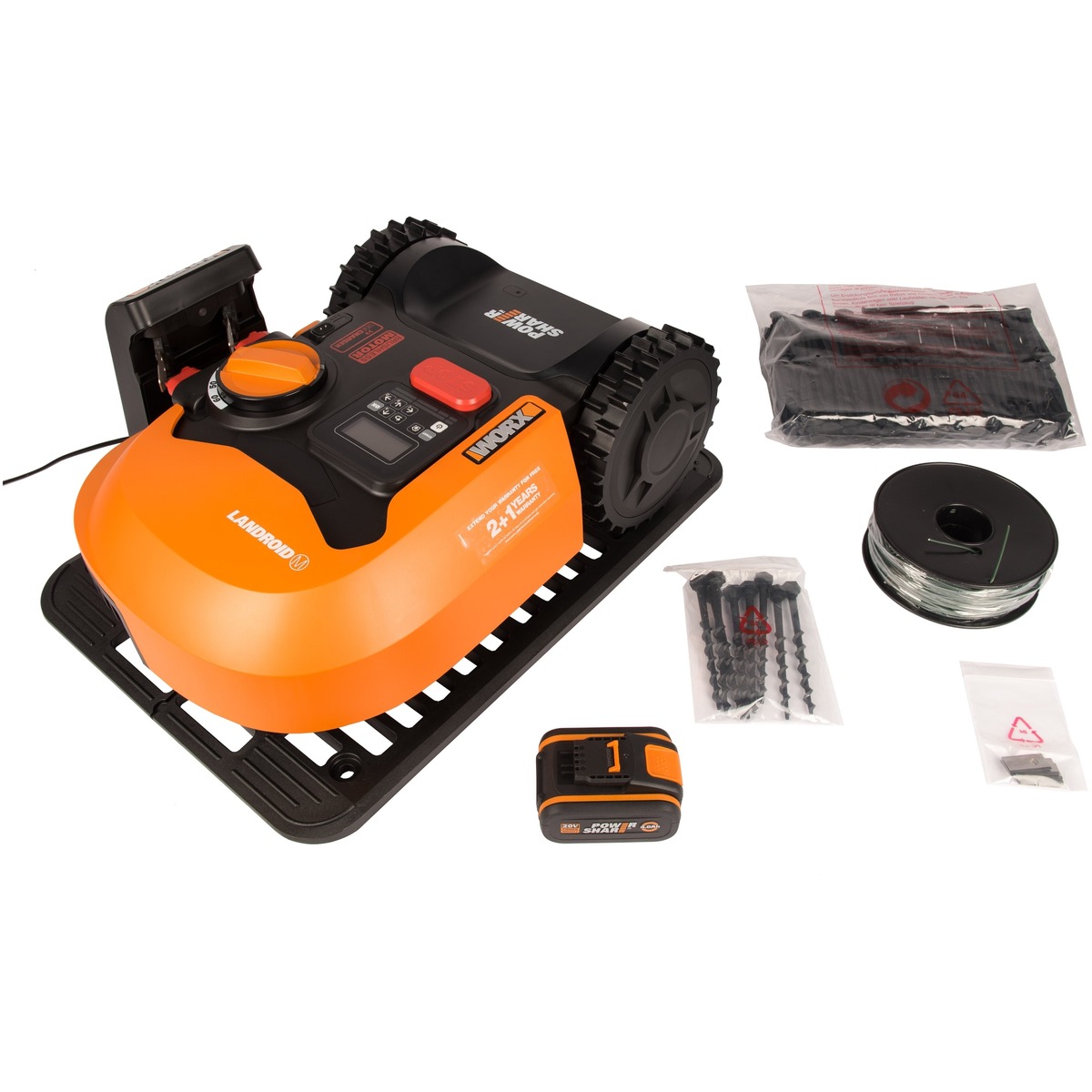 Электрическая газонокосилка Worx Landroid M WR143E (Цвет: Orange)