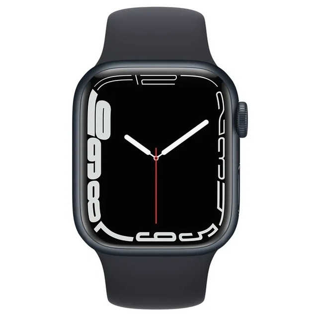 Умные часы Apple Watch Series 7 41mm Aluminum Case with Sport Band (Цвет: Midnight)