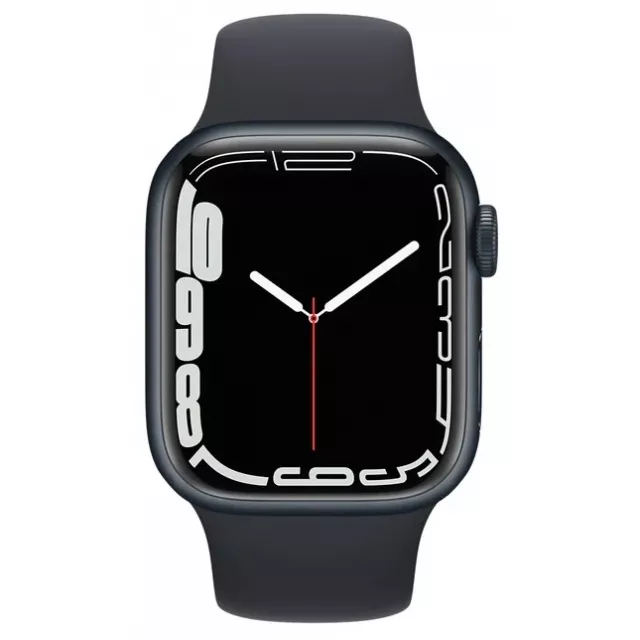 Умные часы Apple Watch Series 7 41mm Aluminum Case with Sport Band (Цвет: Midnight)