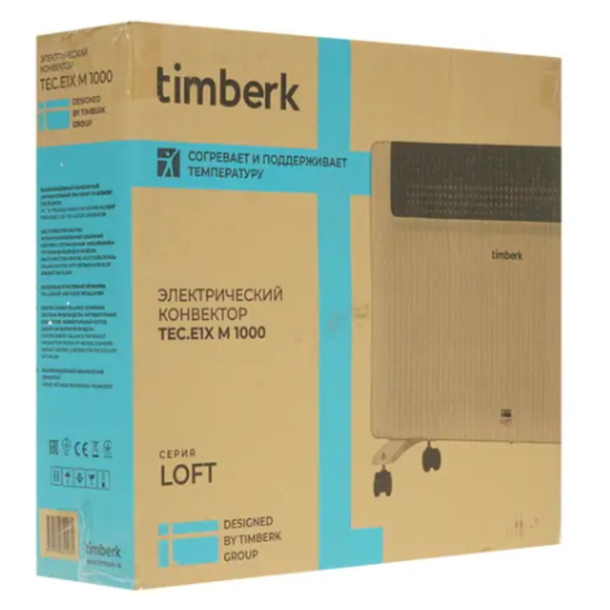 Конвектор электрический Timberk TEC.E1X M 1000 (Цвет: White)