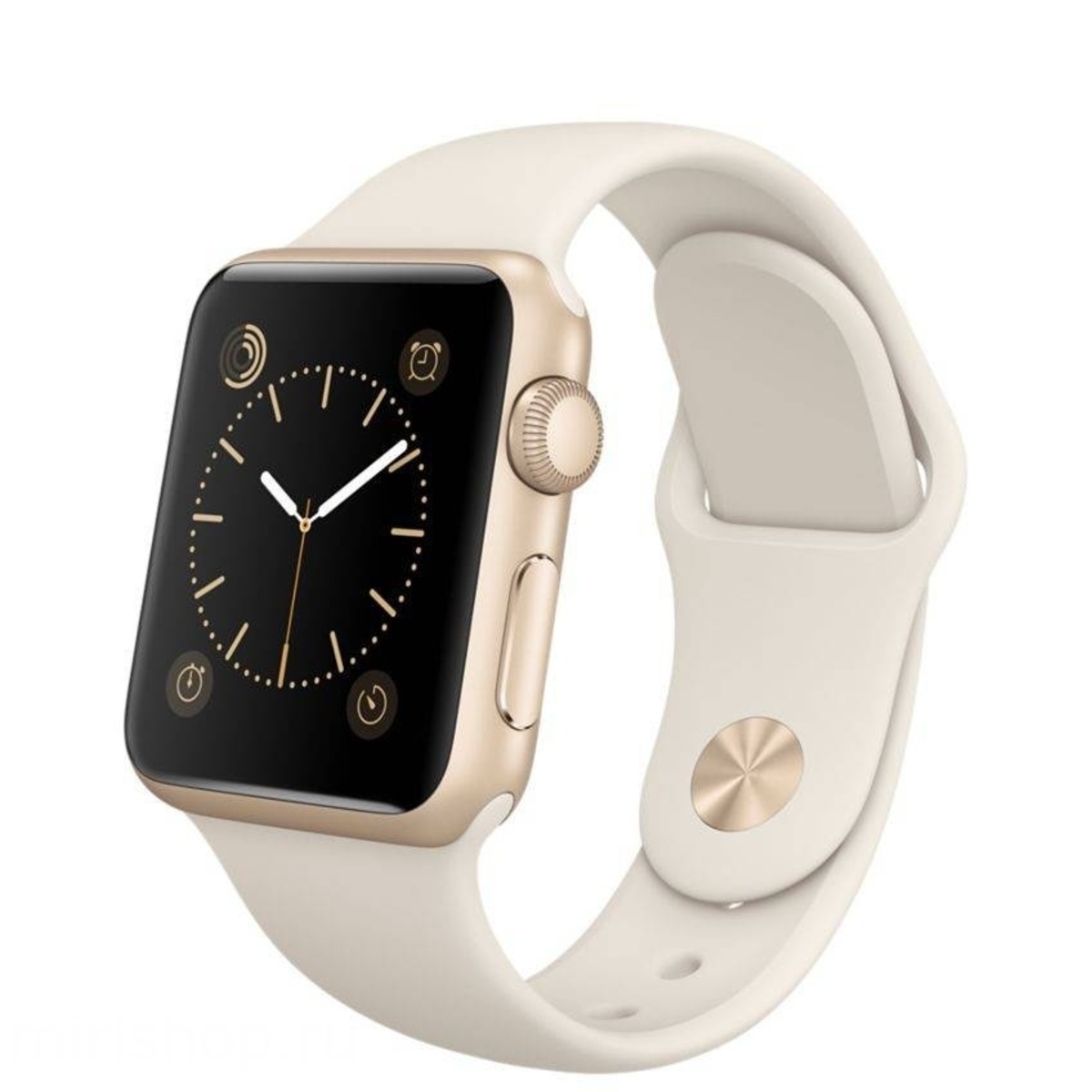 Ремешок силиконовый для Apple Watch 38 / 40 mm (Цвет: Beige)