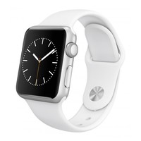Умные часы Apple Watch Sport 38mm with Sport Band (Цвет: Silver/White)