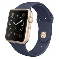 Умные часы Apple Watch Sport 42mm with Sport Band (Цвет: Gold/Midnight Blue)