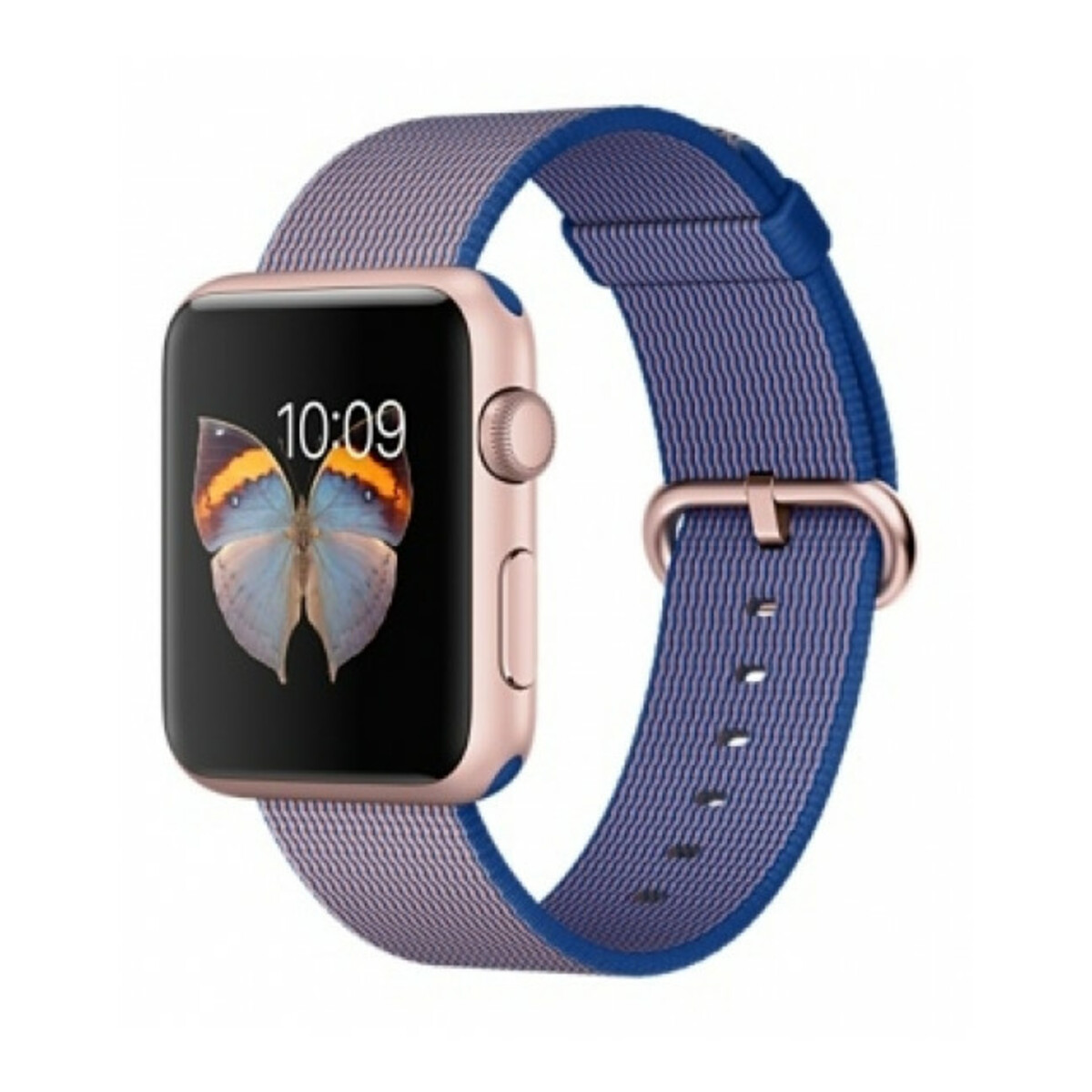 Умные часы Apple Watch Sport 42mm with Woven Nylon Band (Цвет: Rose Gold / Royal Blue)