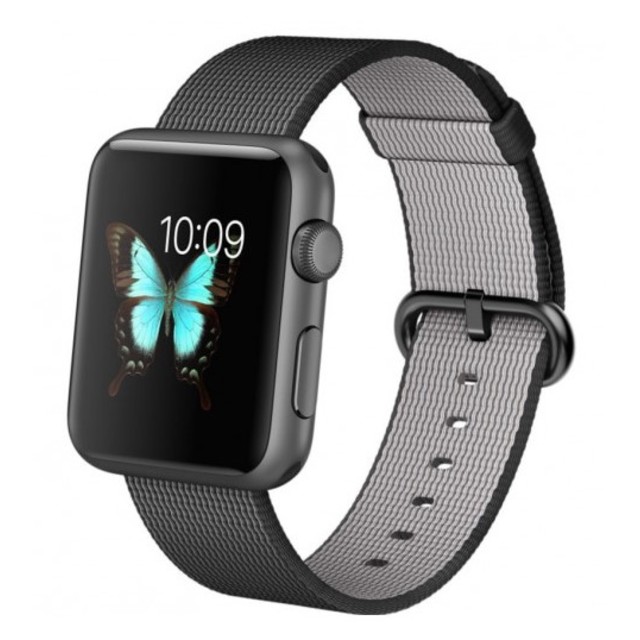 Умные часы Apple Watch Sport 42mm with Woven Nylon Band (Цвет: Space Gray / Black)