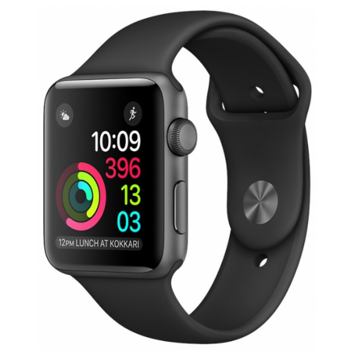 Умные часы Apple Watch Series 1 42mm with Sport Band (Цвет: Space Gray / Black)