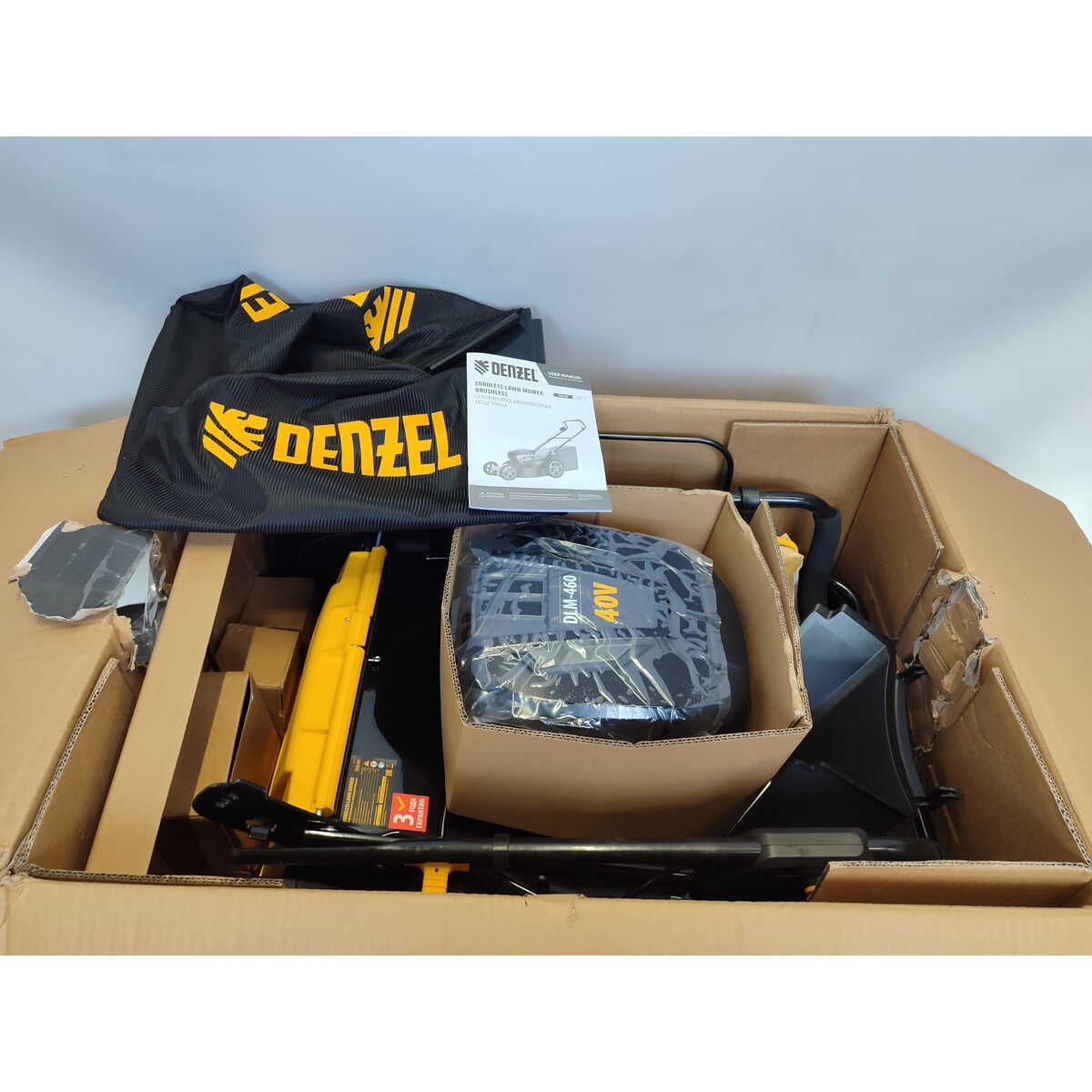 Газонокосилка роторная Denzel DLM-460 (Цвет: Yellow/Black)