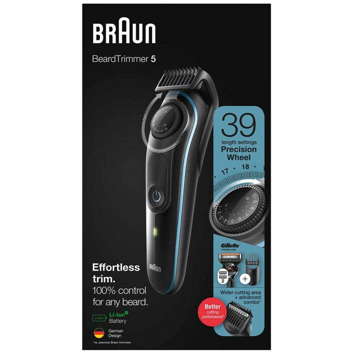 Триммер для волос Braun BT5340, черный