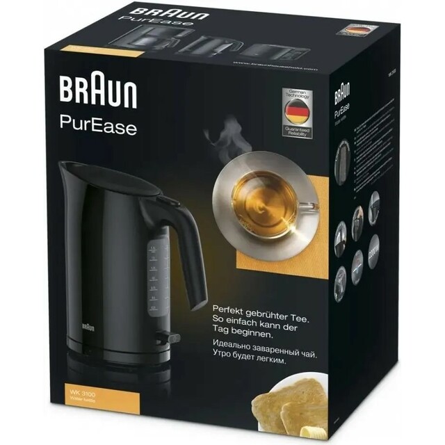 Чайник Braun PurEase WK3100BK, черный