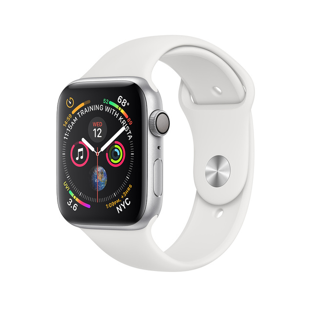 Умные часы Apple Watch Series 4 GPS 40mm Aluminum Case with Sport Band (Цвет: Silver/White)