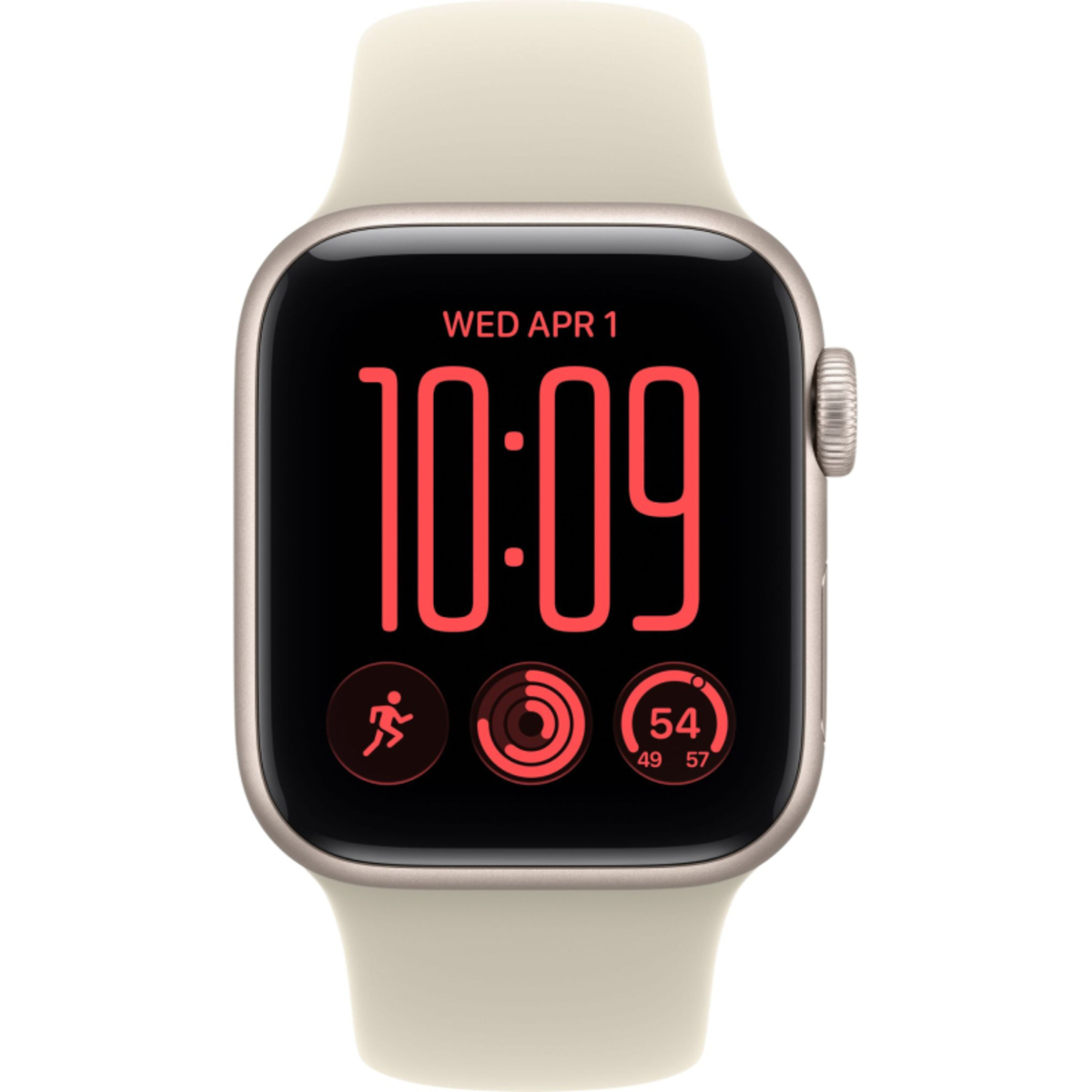Умные часы Apple Watch SE 3 44mm (2026) Starlight Aluminum Case with Sport Band Sand M / L (MJL54)