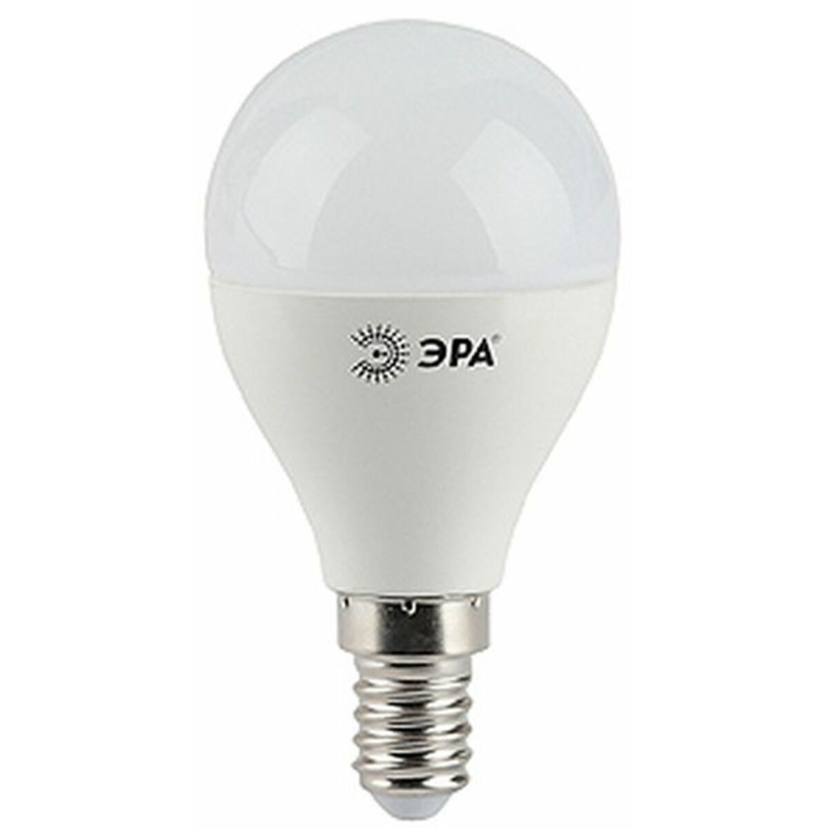 Лампа светодиодная Эра P45-7w-840-E14 7Вт цоколь:E14 4000K 220В колба:P45 (упак.:10шт) 