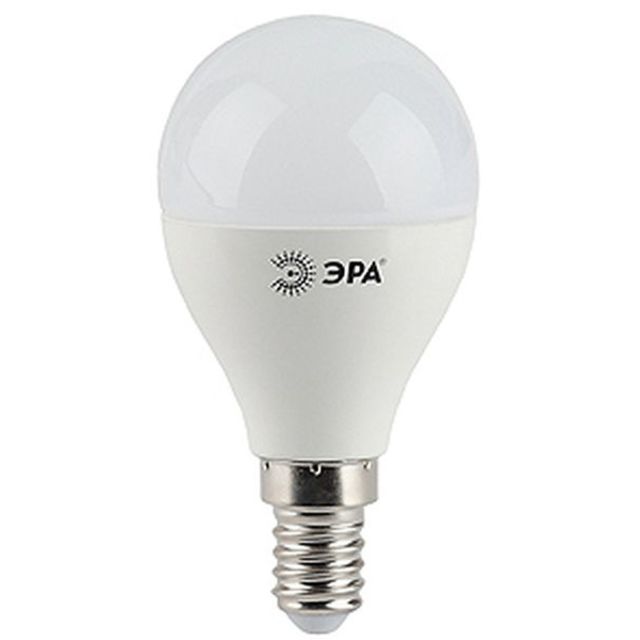 Лампа светодиодная Эра P45-7w-840-E14 7Вт цоколь:E14 4000K 220В колба:P45 (упак.:10шт) 