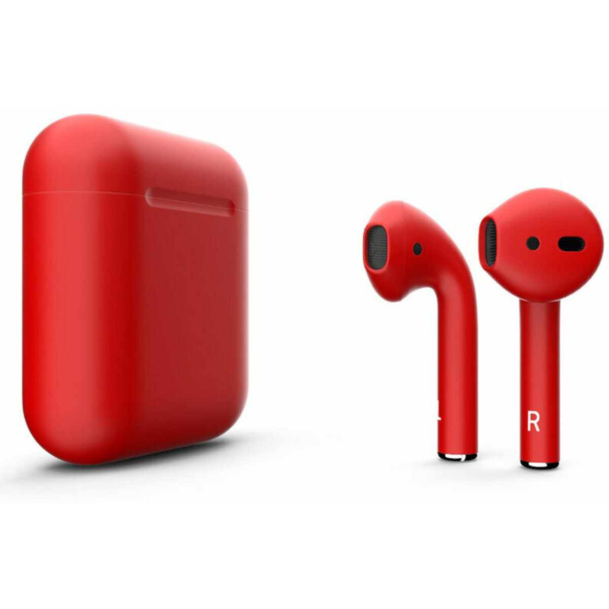 Наушники Apple AirPods 2 Full Color (без беспроводной зарядки чехла) (Цвет: Matte Red)