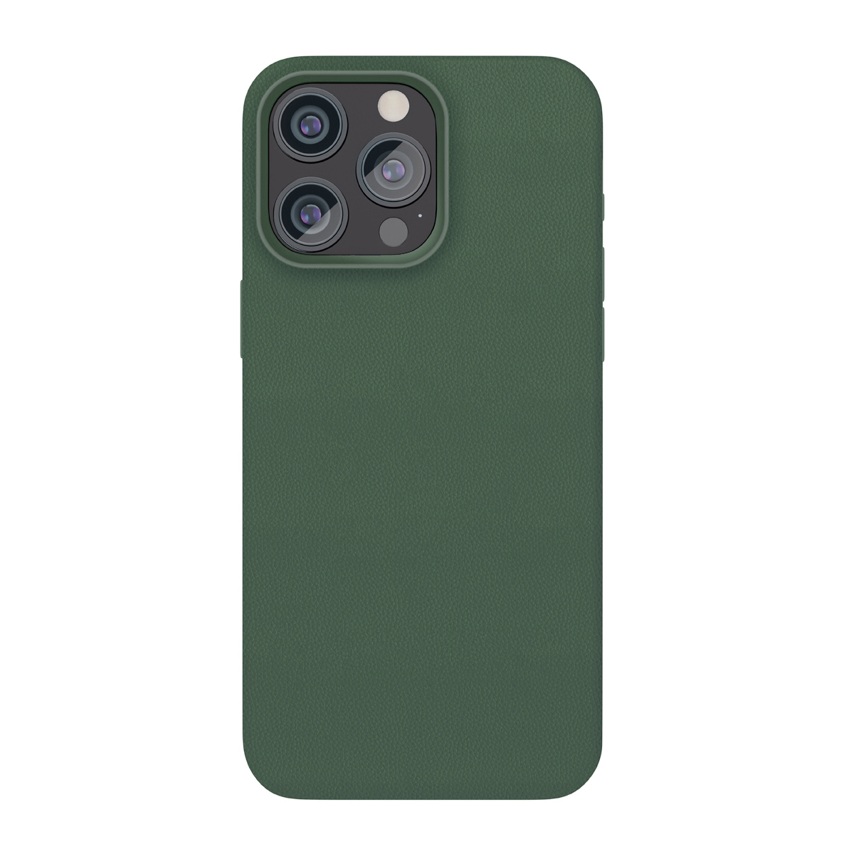 Чехол-накладка VLP Ecopelle Case with MagSafe для смартфона Apple iPhone 15 Pro (Цвет: Dark Green)