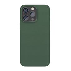 Чехол-накладка VLP Ecopelle Case with MagSafe для смартфона Apple iPhone 15 Pro (Цвет: Dark Green)
