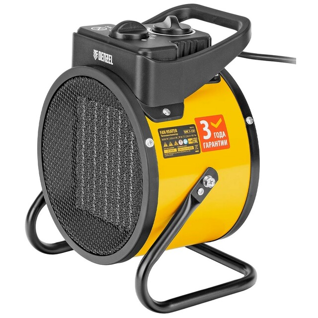 Тепловая пушка электрическая Denzel DHC 3-150 (Цвет: Yellow) Тепловая пушка электрическая Denzel DHC 3-150 (Цвет: Yellow)