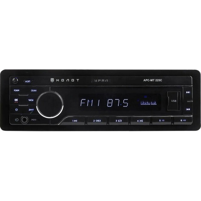 Автомагнитола Ural Молот АРС-МТ 225С, черный Автомагнитола Ural Молот АРС-МТ 225С, черный