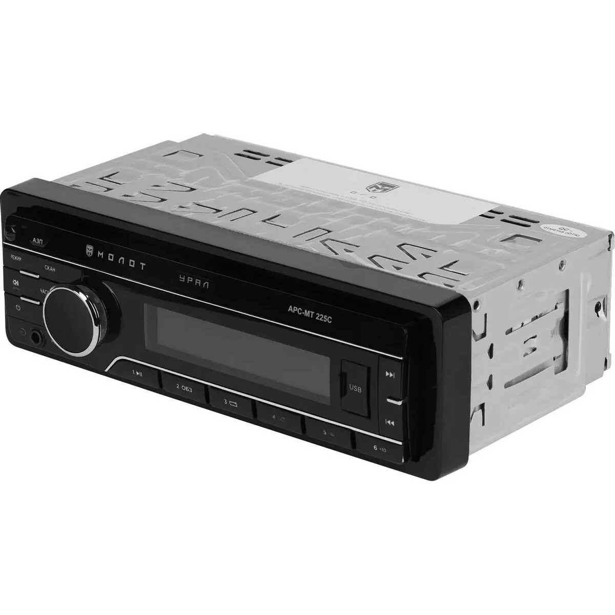 Автомагнитола Ural Молот АРС-МТ 225С, черный