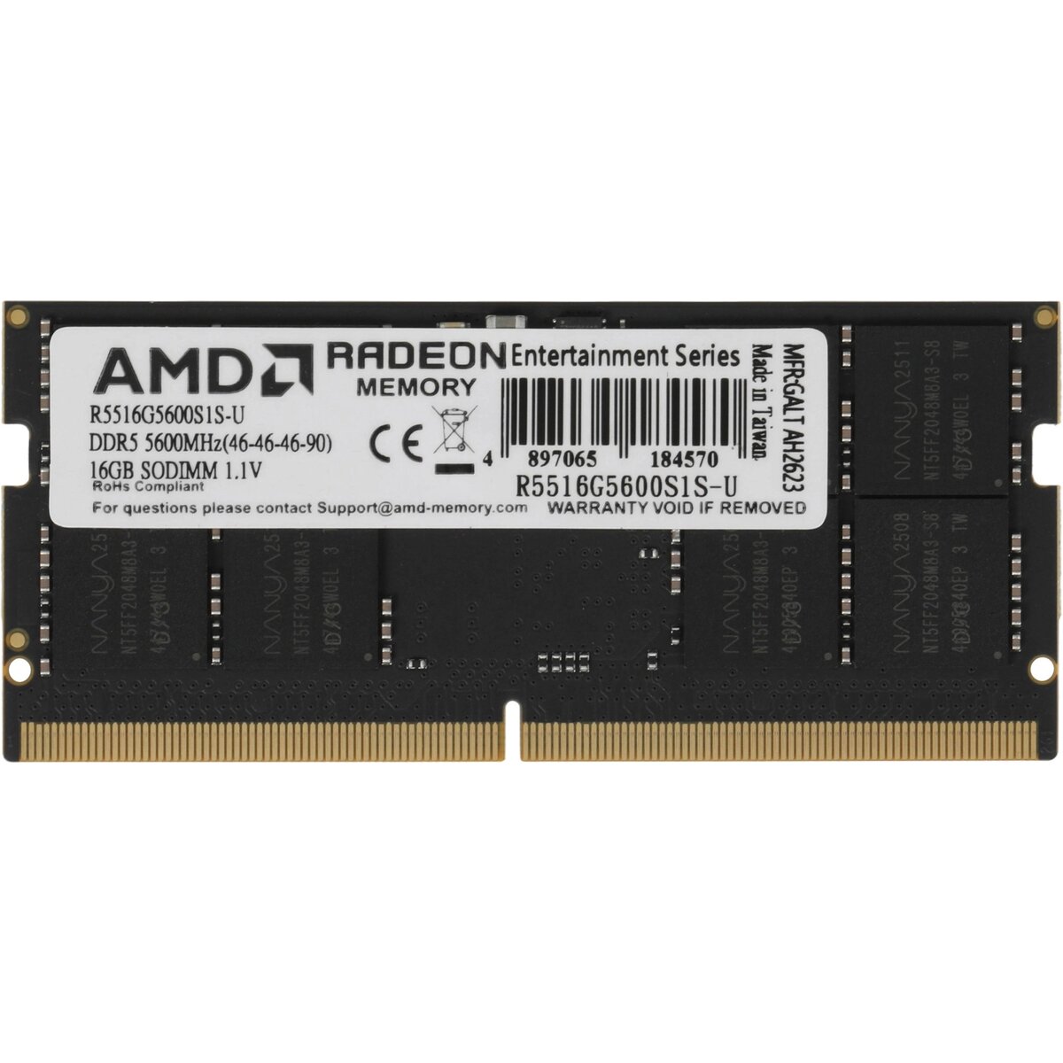 Память DDR5 16GB 5600MHz AMD R5516G5600S1S-U